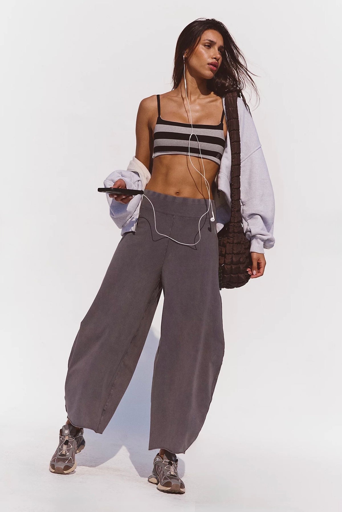 Free People Movement "Hot Shot" Easy Pant-Vintage Black