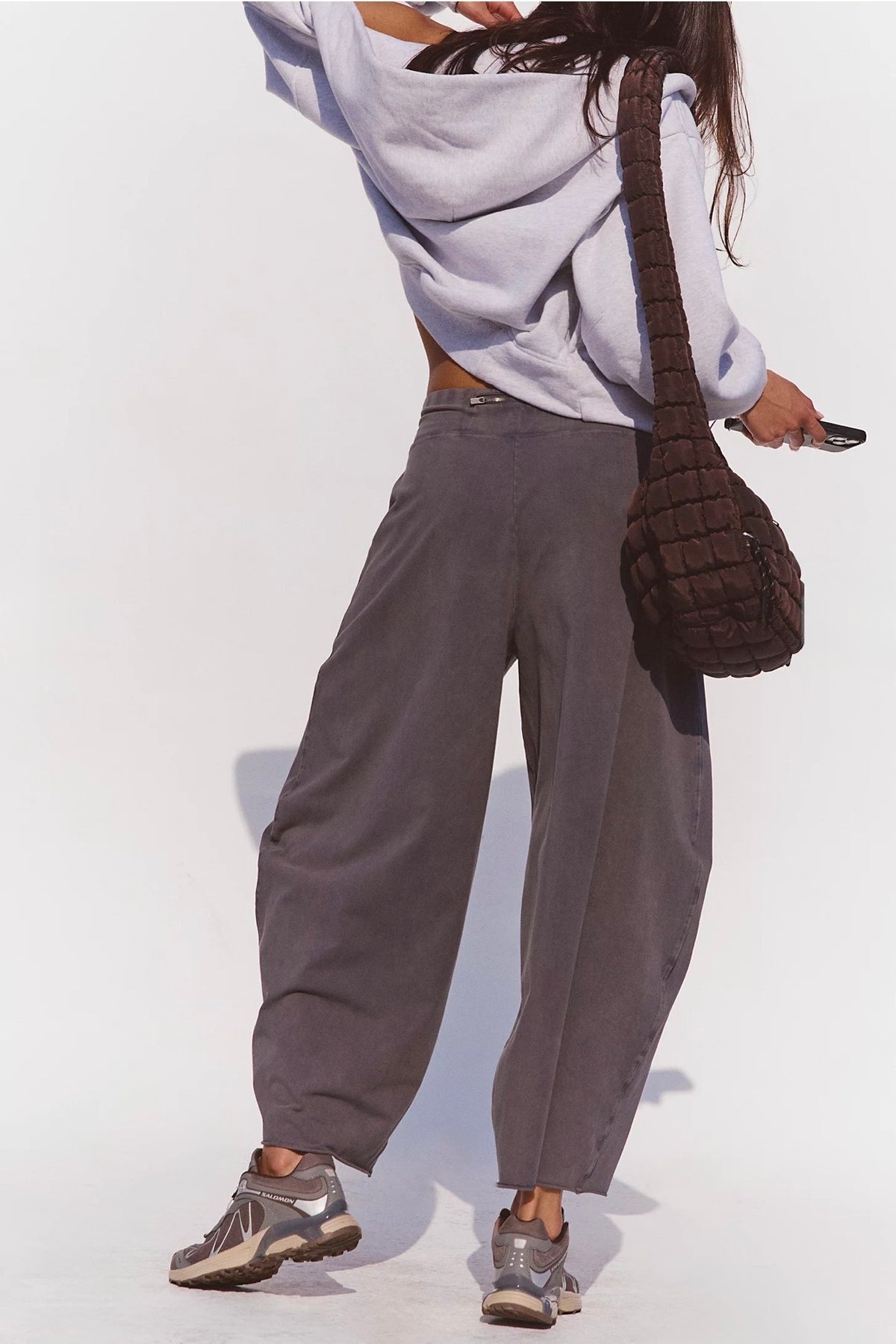 Free People Movement "Hot Shot" Easy Pant-Vintage Black