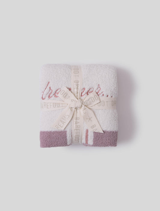Barefoot Dreams CozyChic® Starry Daydreamer Stroller Blanket-Teaberry Multi