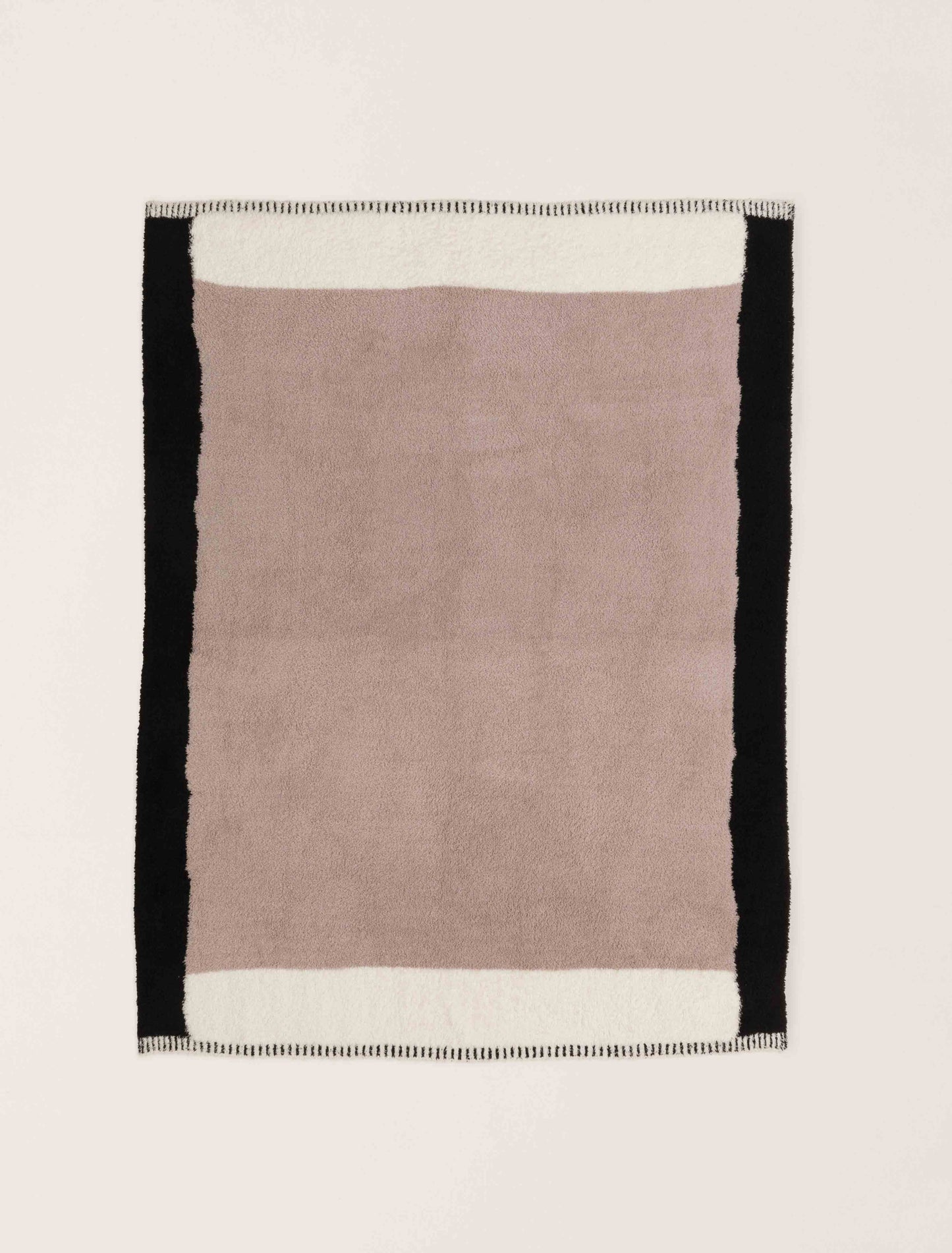 Barefoot Dreams CozyChic® Color Block Throw-Taupe Multi