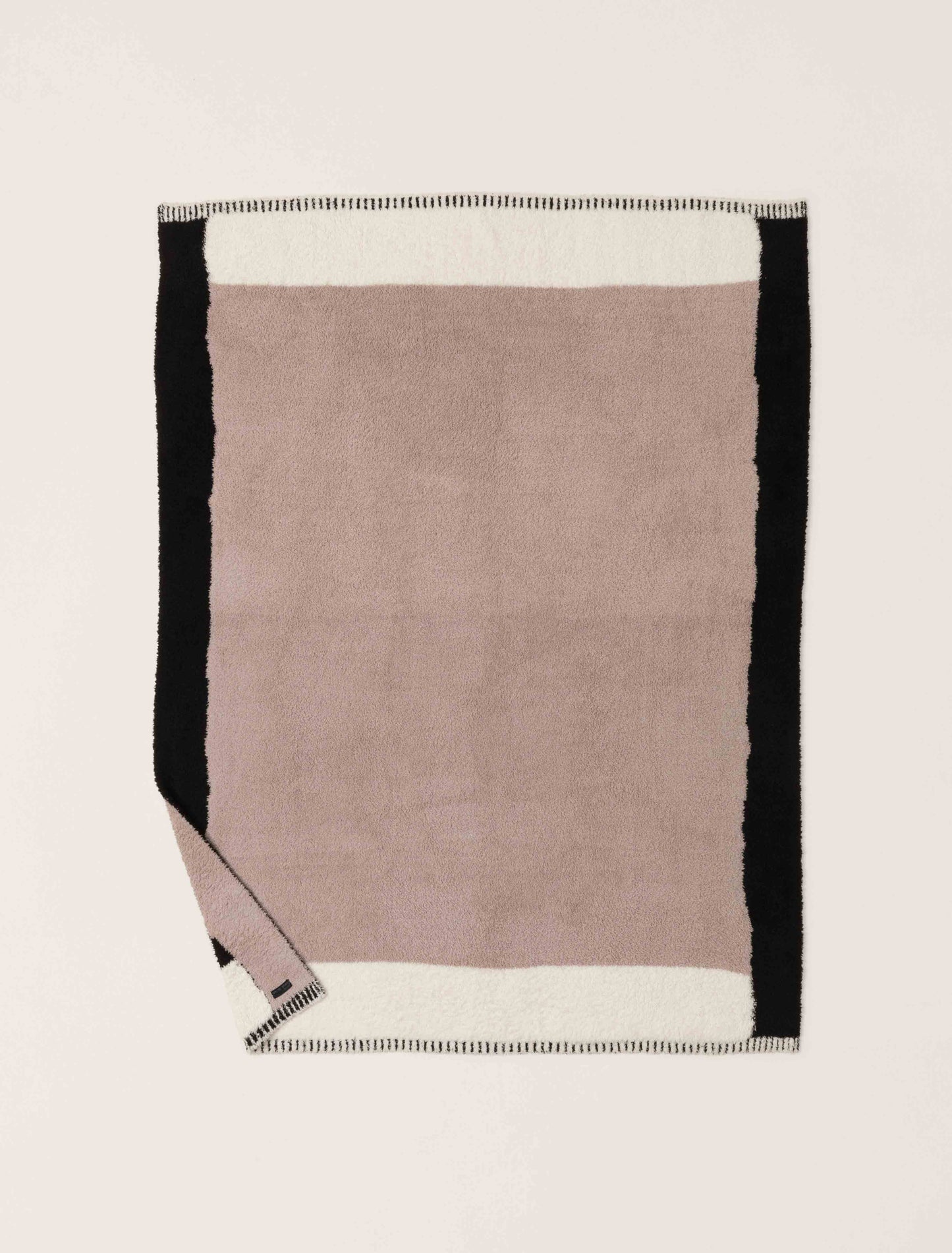 Barefoot Dreams CozyChic® Color Block Throw-Taupe Multi