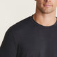 Barefoot Dreams Men’s Malibu Collection® Triblend Pigment Washed Tee-Black