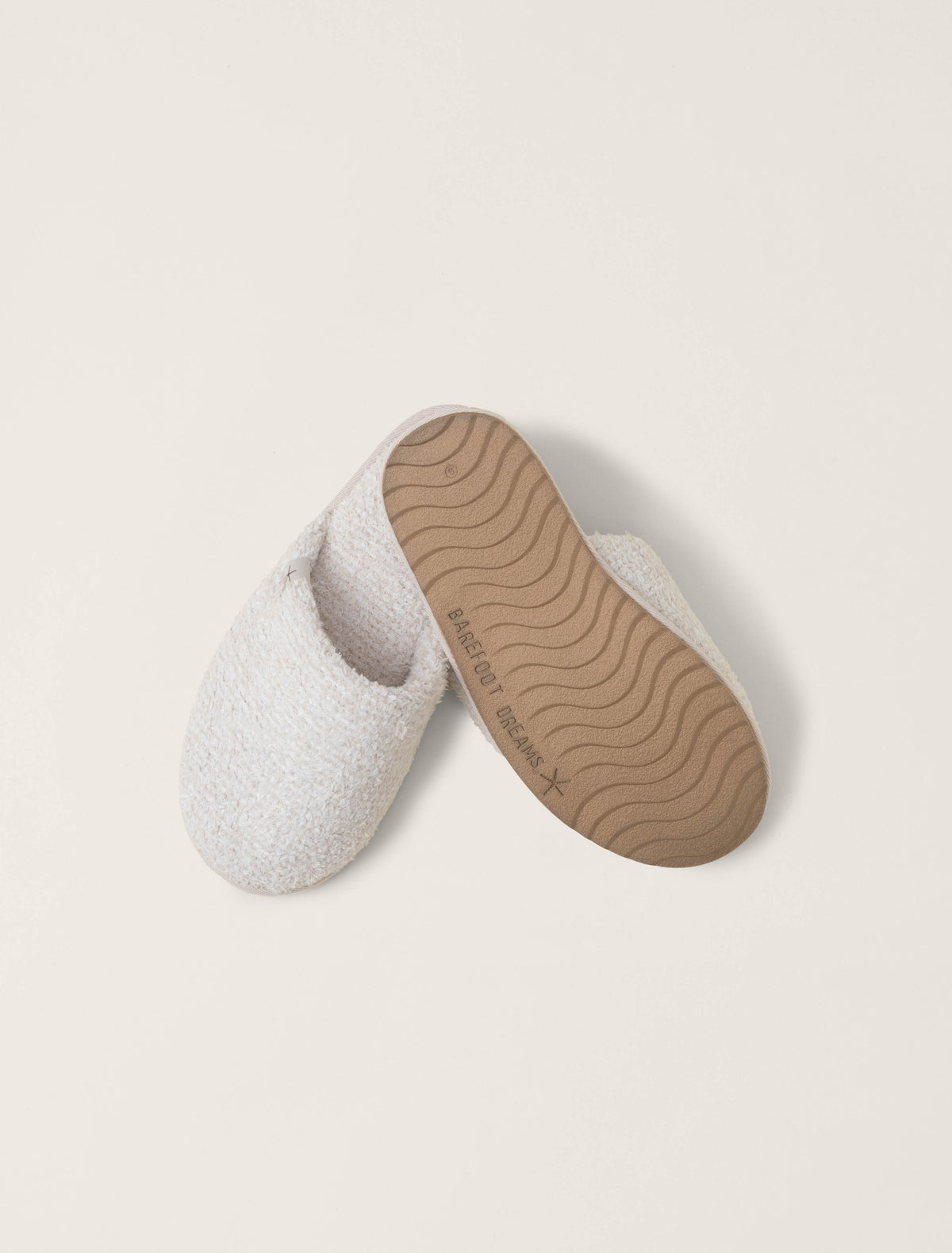 Barefoot Dreams CozyChic® Unisex Slipper- Stone/White