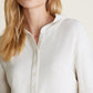Barefoot Dreams Malibu Collection® Brushed Fleece Henley Hoodie-Heathered Stone