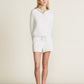 Barefoot Dreams Malibu Collection® Brushed Fleece Short-Heathered Stone