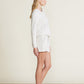 Barefoot Dreams Malibu Collection® Brushed Fleece Short-Heathered Stone