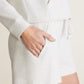 Barefoot Dreams Malibu Collection® Brushed Fleece Short-Heathered Stone