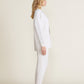 Barefoot Dreams Malibu Collection® Brushed Fleece Sweater Mix Cardigan-Sand Dune
