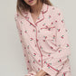 Barefoot Dreams Malibu Collection® Ultra Soft Jersey Womens Pajama Set- Cherry Print