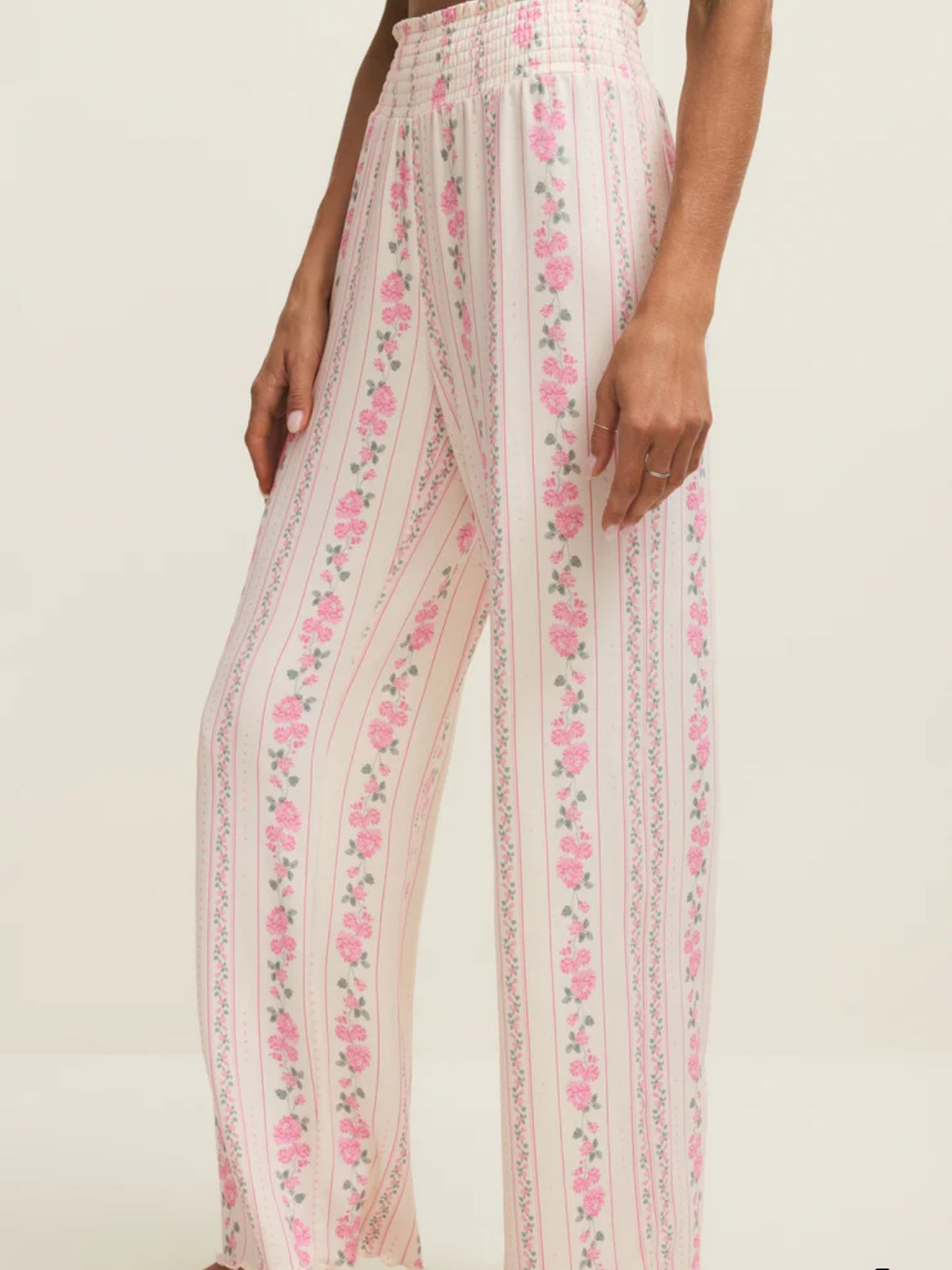Z Supply Dawn Boudoir Pant-Vanilla Ice