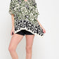 Meet Me In Santorini "Olive Scroll” Tunic Top-Black/Green