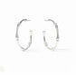 Julie Vos “Bamboo” Hoop Earring - Silver
