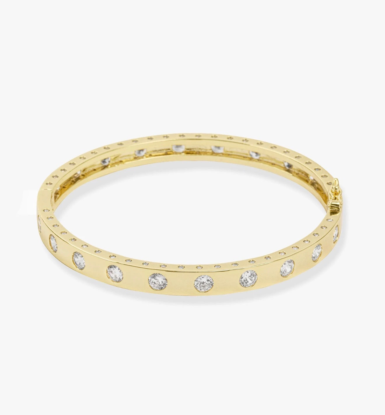 Melinda Maria “Ashley” Hinge Cuff-Gold/White