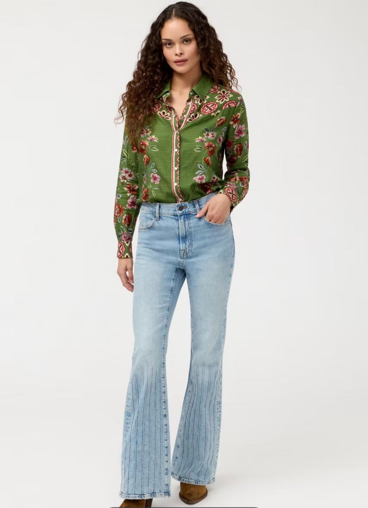 Johnny Was Vintage Western Shirt-Zarima