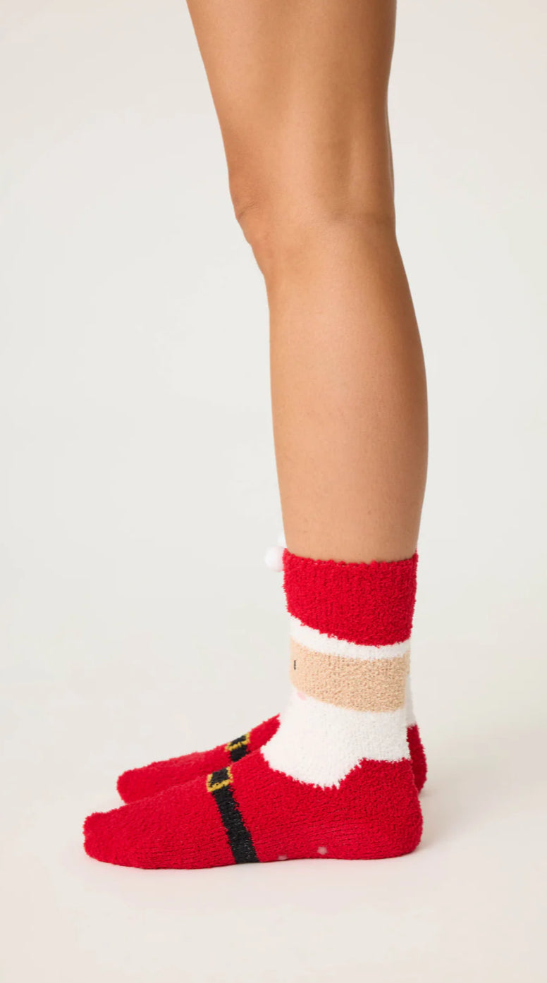 PJ Salvage "Santa" Socks-Red