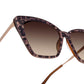 Diff Eyewear "Becky II" Leopard Tortoise + Brown Gradient