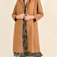 Molly Bracken Faux Suede Coat-Camel