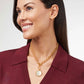 Julie Vos “Honeybee” Demi Necklace-Gold/Iridescent Ruby Red