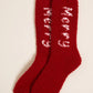 Z Supply Bright & Merry 2 Pack Socks-Haute Red