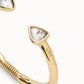 Uno de 50 "Be a Chameleon" Small Bangle-Gold/Moonstone