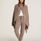 Barefoot Dreams CozyChic Lite® Wide Rib Travel Wrap-Driftwood
