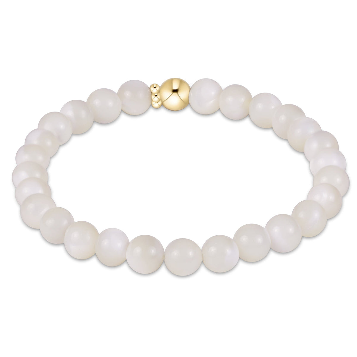 Enewton “Classic Gemstone” 6mm Bracelet -Mother of Pearl
