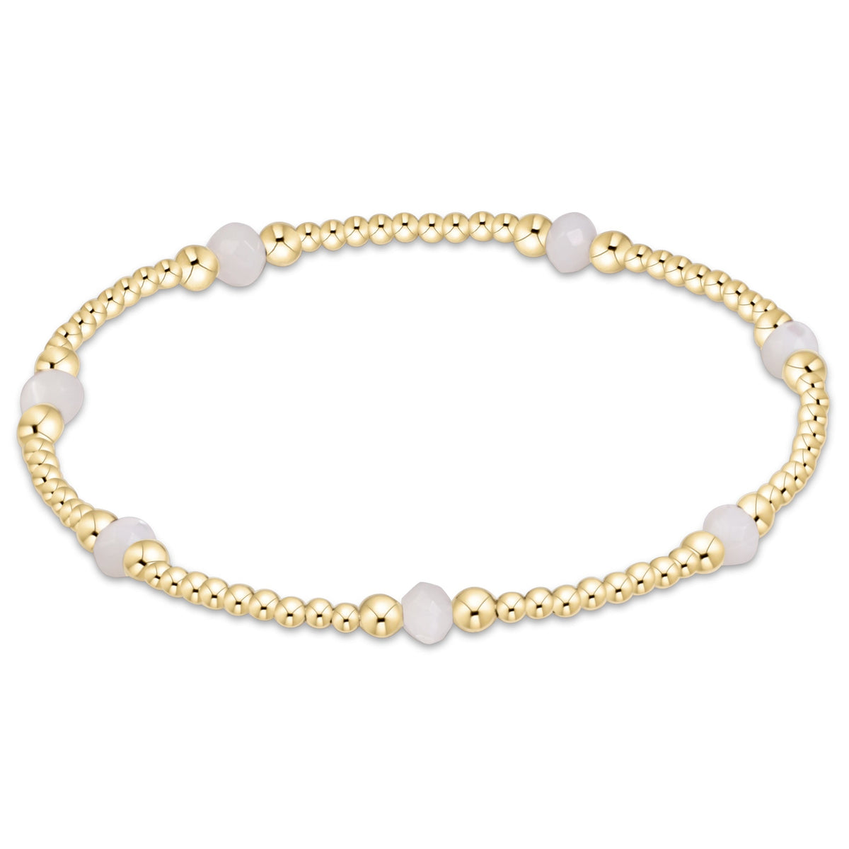 Enewton “Purpose Gemstone 4mm Bracelet -Mother of Pearl