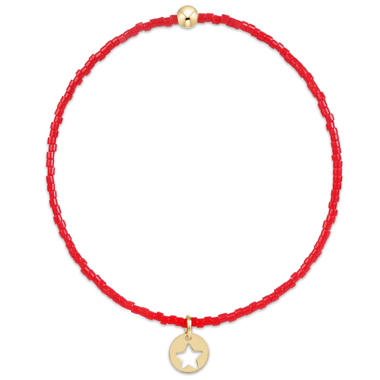 Enewton "Hope Classic" Bracelet-Red Star-Small Gold Disc
