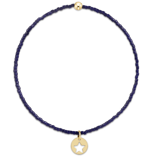 Enewton "Hope Classic" Bracelet-Navy Star-Small Gold Disc