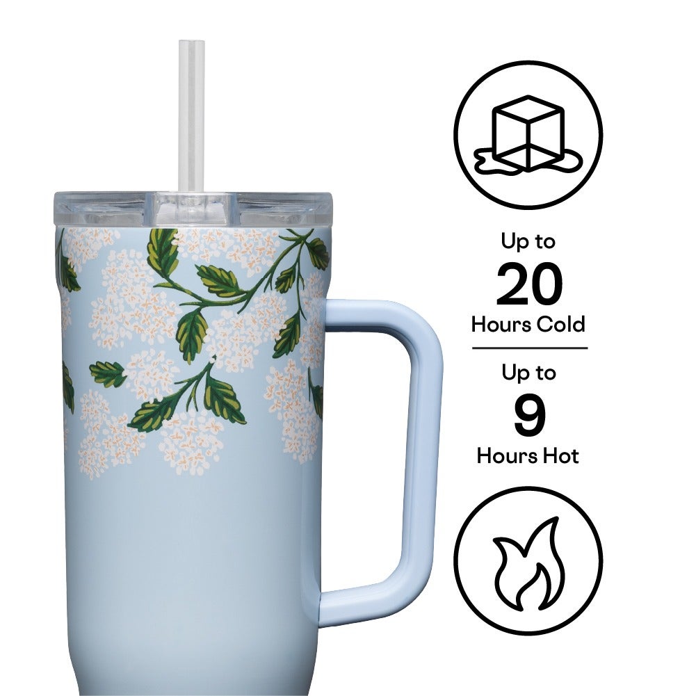 Corkcicle x Rifle Paper Co. “Pink Hydrangea" - 40oz Cruiser