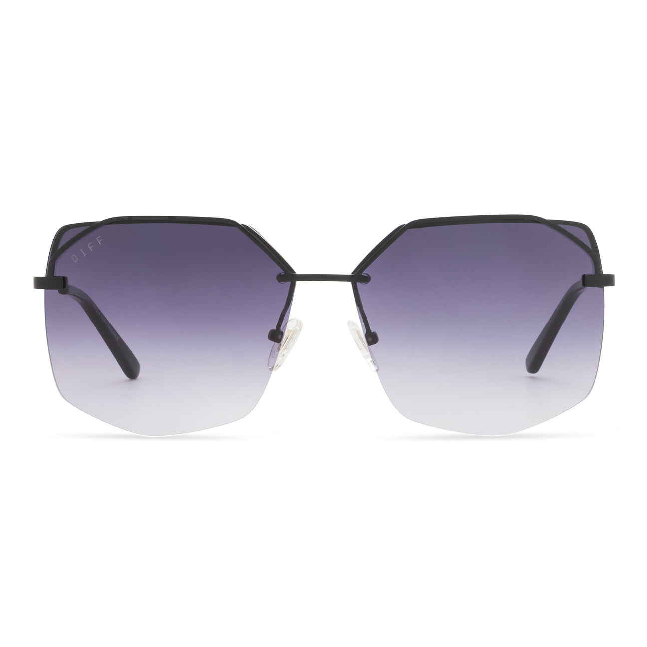 Diff Eyewear "Bree" Black + Grey Gradient