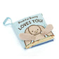 Jellycat "Bashful Bunny Loves You!" Soft Book