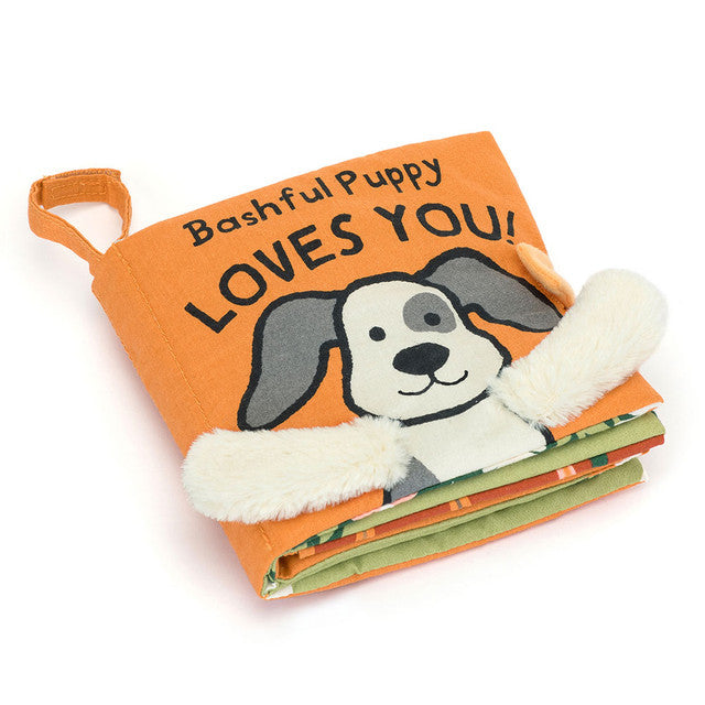 Jellycat "Bashful Puppy Loves You!" Soft Book