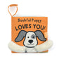 Jellycat "Bashful Puppy Loves You!" Soft Book