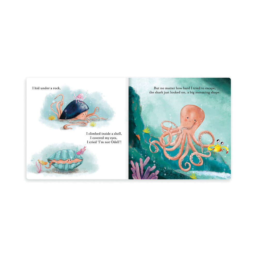 Jellycat "Odell, the Fearless Octopus" Book