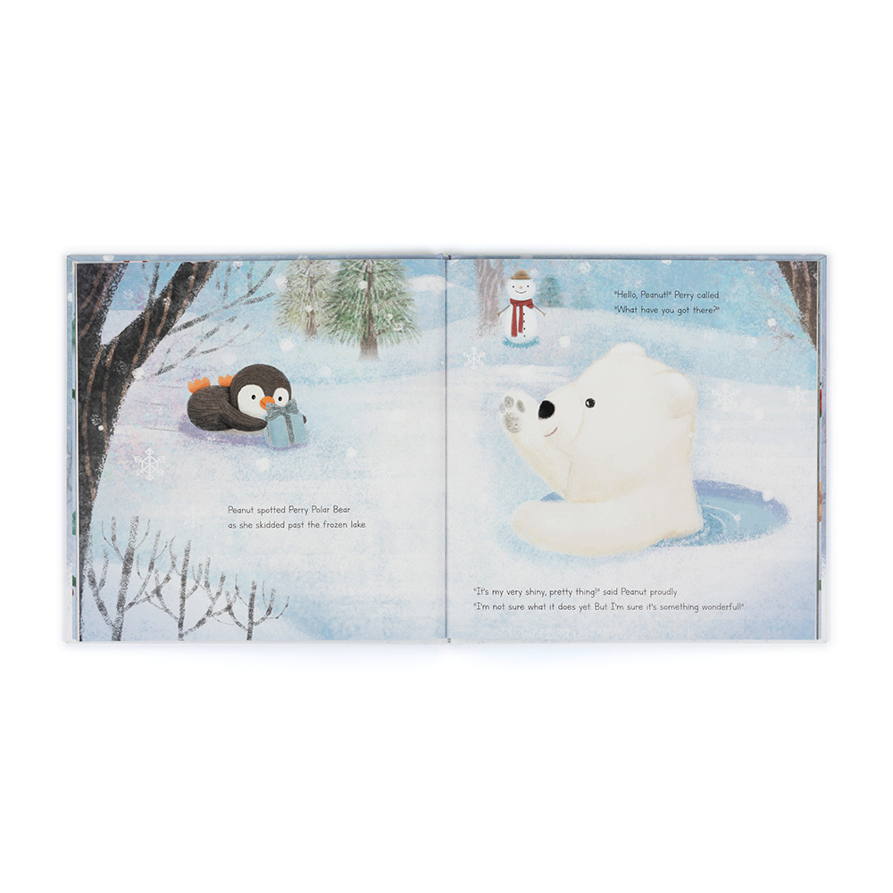 Jellycat "Peanut Penguin's Perfect Present" Book