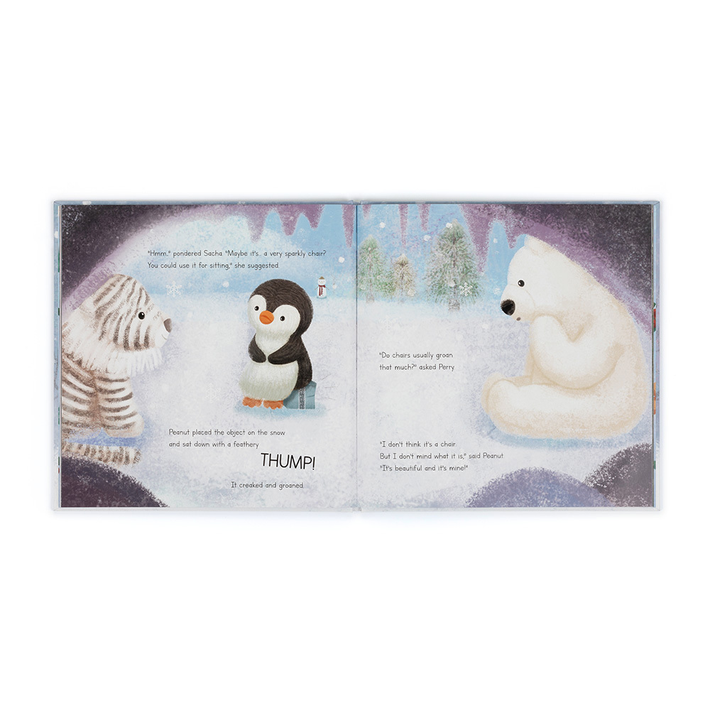 Jellycat "Peanut Penguin's Perfect Present" Book