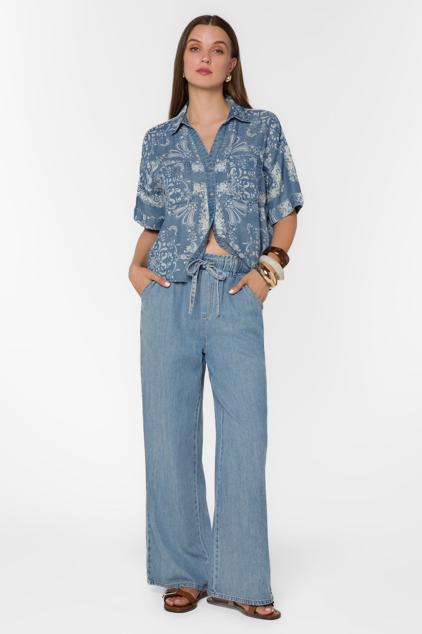Velvet Heart "Brandon" S/S Top-Bandana