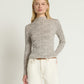 Nation LTD Brenna Mock Neck Top - Winter Pebble