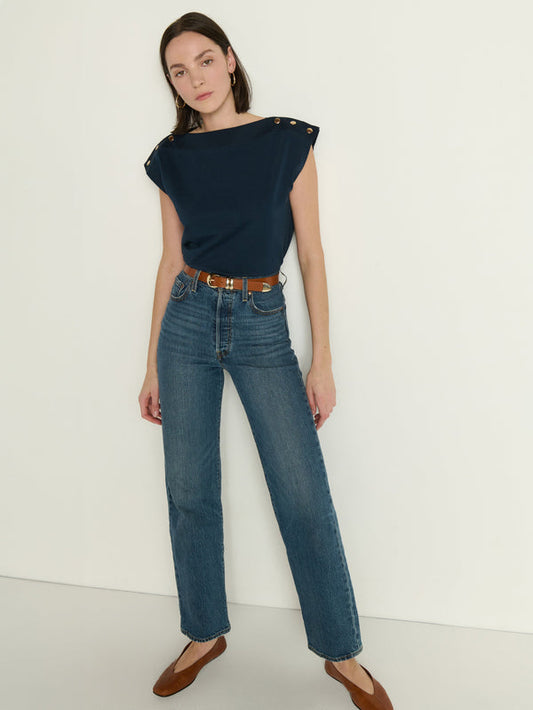 Nation LTD “Brooks” Boatneck Top - Night Sky