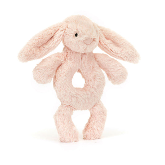 Jellycat Baby Bashful Blush Bunny Ring Rattle