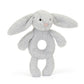 Jellycat Bashful Silver Bunny Ring Rattle