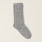 Barefoot Dreams CozyChic® Heathered Women's Socks- Olive Branch/White