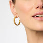 Julie Vos Beaded Eternity Hoop- Gold