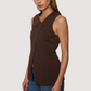 Lost + Wander “Bella Vista” Top - Dark Brown