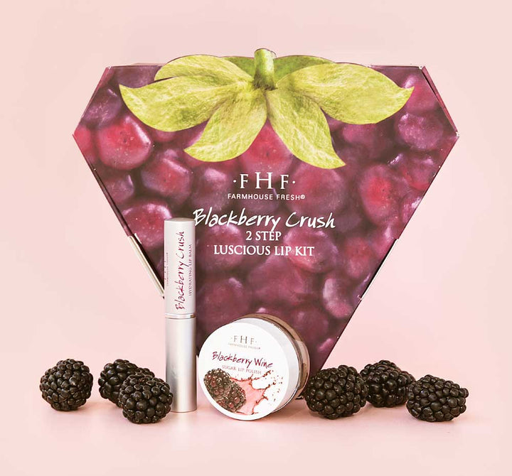 Farmhouse Fresh “Blackberry Crush” 2-Step Luscious Lip Kit