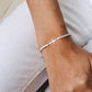 Rizen Luminous Cross Tennis Bracelet-Silver