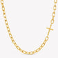 Rizen Mini Chain Breaker Cross Necklace-Gold