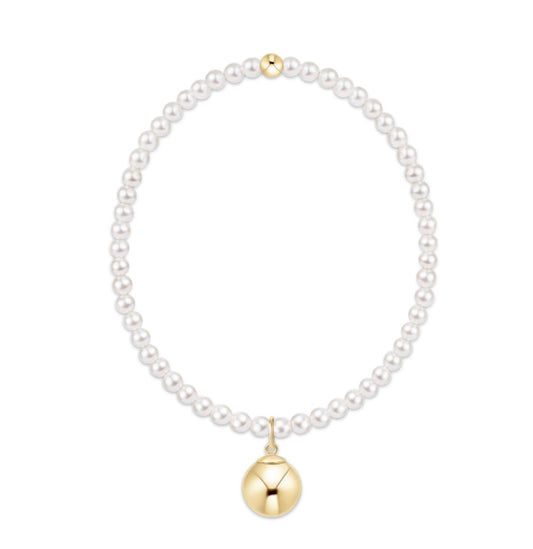 Enewton "Classic Pearl" 3mm Bracelet-Classic Gold 10mm Charm