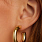 Gorjana Lou Statement Hoops-Stainless Steel Posts